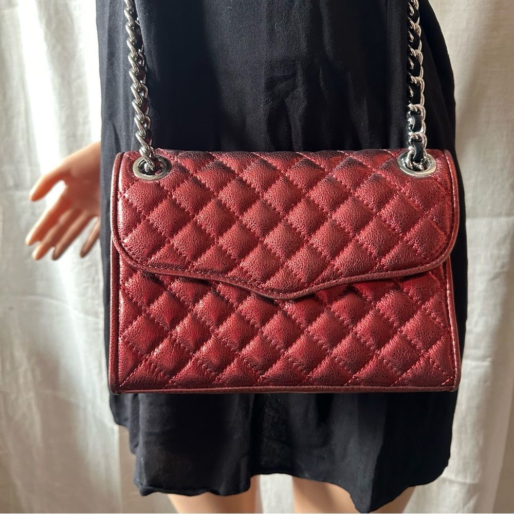 Rebecca Minkoff Mini Affair Metallic Quilted Bag - Picture 3 of 8